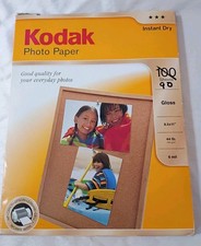 Kodak Instant Dry Gloss Inkjet Photo Paper 8.5" x 11" Open Box 90 Sheets Left