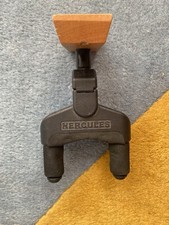 Hercules Guitar Wall Hanger with Wood Base Instrument Bracket Holder