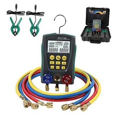 Digital Manifold Gauge Set HVAC Dual-Channel Temp DIGITAL MANIFOLD GAUGE SET