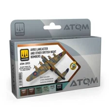 AMMO by Mig 20925 Atom: Avro Lancaster & Other Night Bombers Acrylic Paint Set (