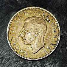 1942 Great Britain George VI Florin Two Shillings Silver 0.500 KM#855 GR