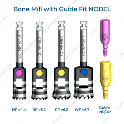 Dental Bon Mill Profiler Grinding Burs TCC Guide Trimming Drill Fit NOBEL NP RP