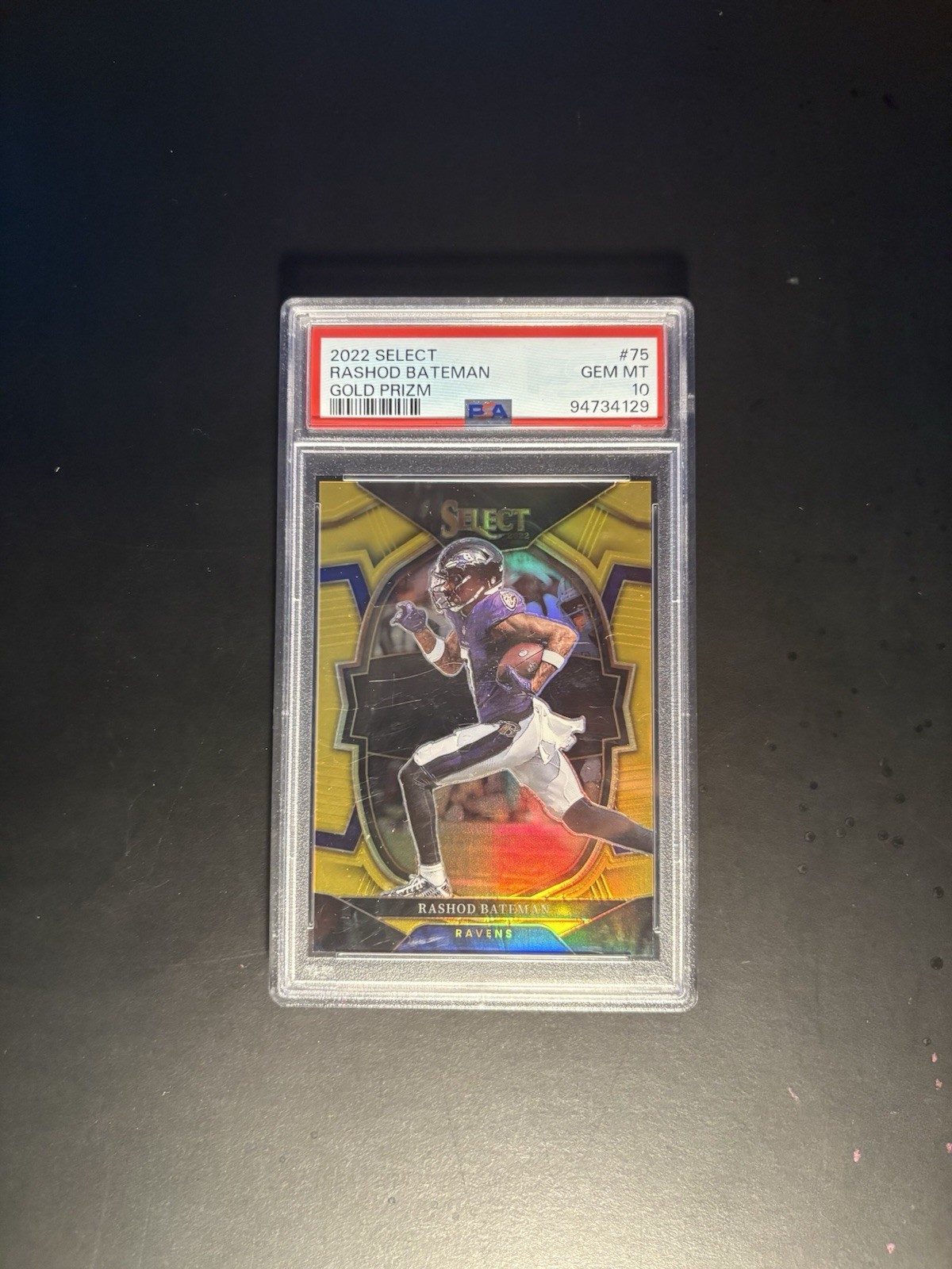 2022 Panini Select Rashod Bateman Concourse Gold Prizm #75 PSA 10 /10
