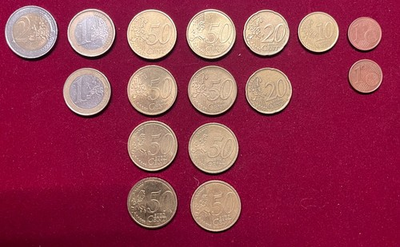 #ad Lot Of 16 Euro Coins 2000 2021 $19.99