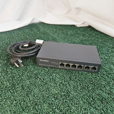 ĹaView LVA-SW904E Desktop 4-Port PoE+ & 2 port 2FE 10/100 Mbps Ethernet Switch 