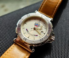 Vintage Marina Militare Italiana Franchi Menotti Quarzo quadrante bianco