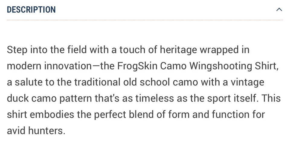 Dixie Decoys WATERFOWL WINGSHOOTER'S SHIRT LONG SLEEVE OLD SCHOOL Frog skin CAMO - Image 4 of 4