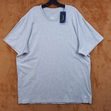 POLO RALPH LAUREN Shirt Mens XXL Grey Pullover Crew Short Sleeve Logo Tee