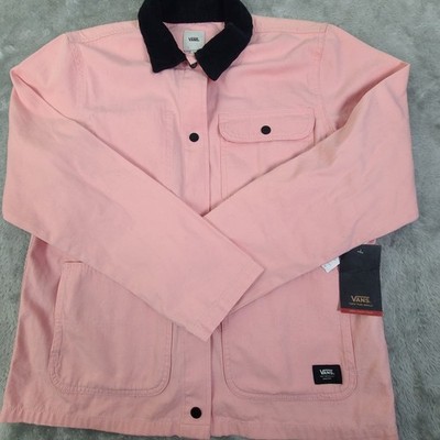 Vans Drill Chore Jacket Pink Dawn Women s Size Medium (VN0A47Y3ZLS) NWT