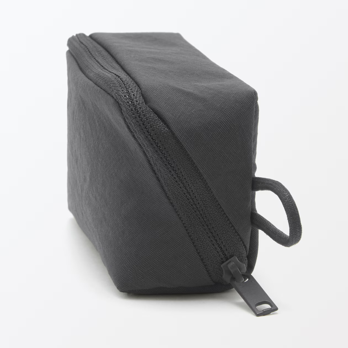 MUJI Wrinkle nylon wide-open pouch dark gray S 11 x 6 x 3.5㎝ | eBay