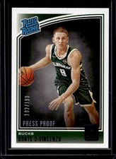 2018-19 Panini Donruss Donte DiVincenzo Press Proof Purple RC #/199 Bucks