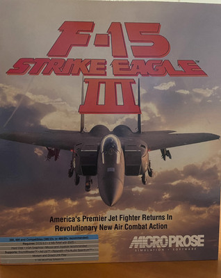 PC Spiel F-15 Strike Eagle III 1992 Micro Prose 3,5'' Diskette(versandkostenfrei)