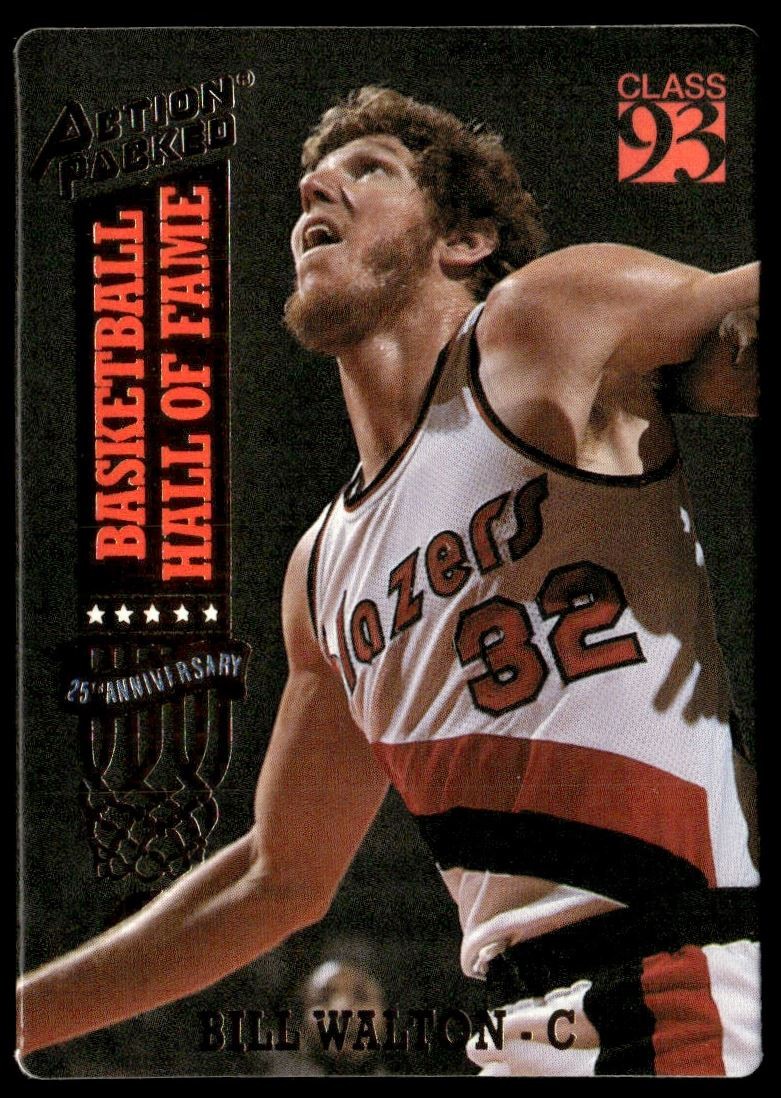 1993-94 Action Packed Hall of Fame Bill Walton Portland Trail Blazers #65