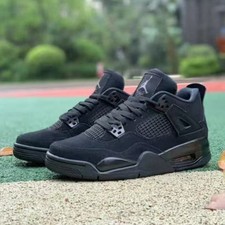 Jordan 4 "Black Cat" Mid Top Retro Shoes For Man 7-12