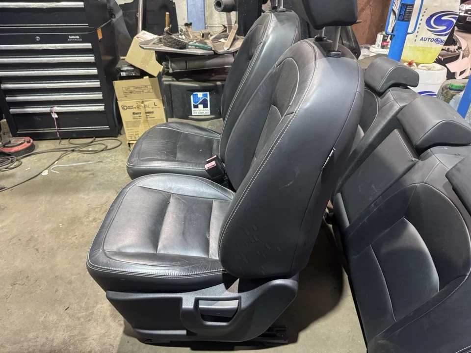 Nissan Qashqai Leather seats set J10 10-13 Black Interior HEATED Front & rear - Image 2 of 4