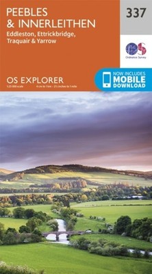 Peebles  Innerleithen Map  Eddleston Ettrickbridge Traquair   by Ordnance Survey