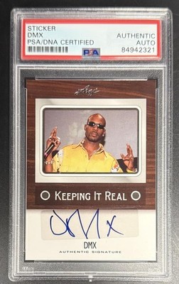 DMX Signed Autograph Original Leaf Real PSA/DNA COA Slab Rare