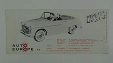 Vintage Auto-Europe Plan 1-Page Advertisement #737-5