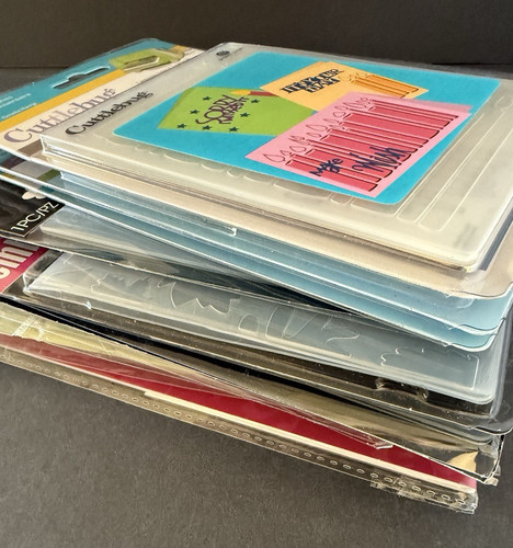 Lot of 12 Embossing Folders - NEW & USED