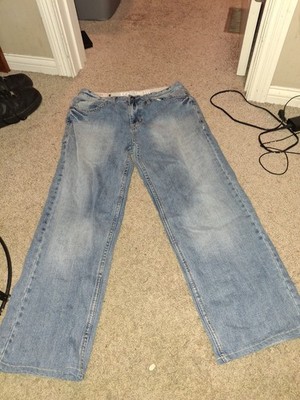 Ecko Unlimited Baggy Fit Jeans Mens 34x31 Blue Relaxed Straight Denim Pants