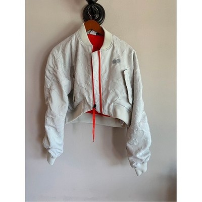Nike Naomi Osaka Court Bomber Jacket Light Bone Team Orange DJ4657-072 Womens S
