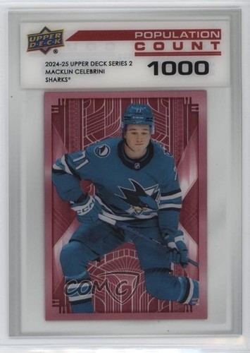 Macklin Celebrini [1] #PC-42 2024 Upper Deck Population Count card