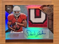 2015 Certified MIRROR GOLD PATCH AUTO #/25 David Johnson RC