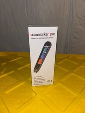 Scanmarker Pro Pen Scanner - Wireless OCR Digital Highlighter and Reader - Black