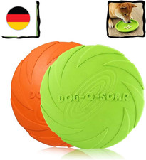 Hunde Frisbees,Hund Scheibe, 2 St&uuml;ck Hundespielzeug Frisbee,Gummi Frisbee,F&uuml;r La