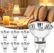 6 PCS GU10 Dimmable Halogen Light Bulbs 2 Pin 50W