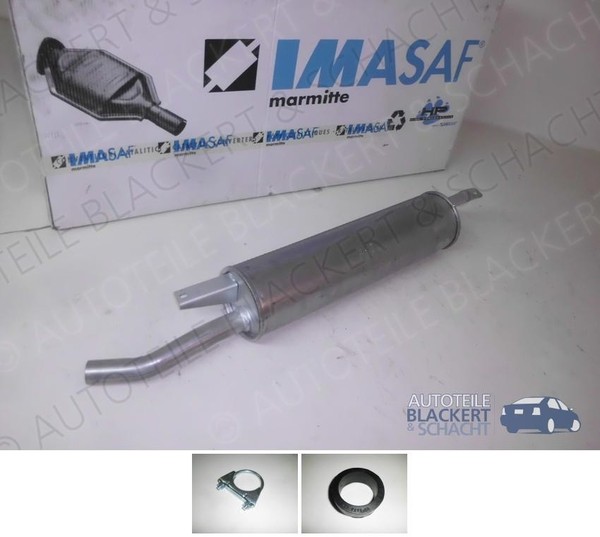 Imasaf ESD Auspuff Endtopf für Peugeot 305 I+Ii 1.3/1.5/1.6/1.9/1.5D/1.9D-image