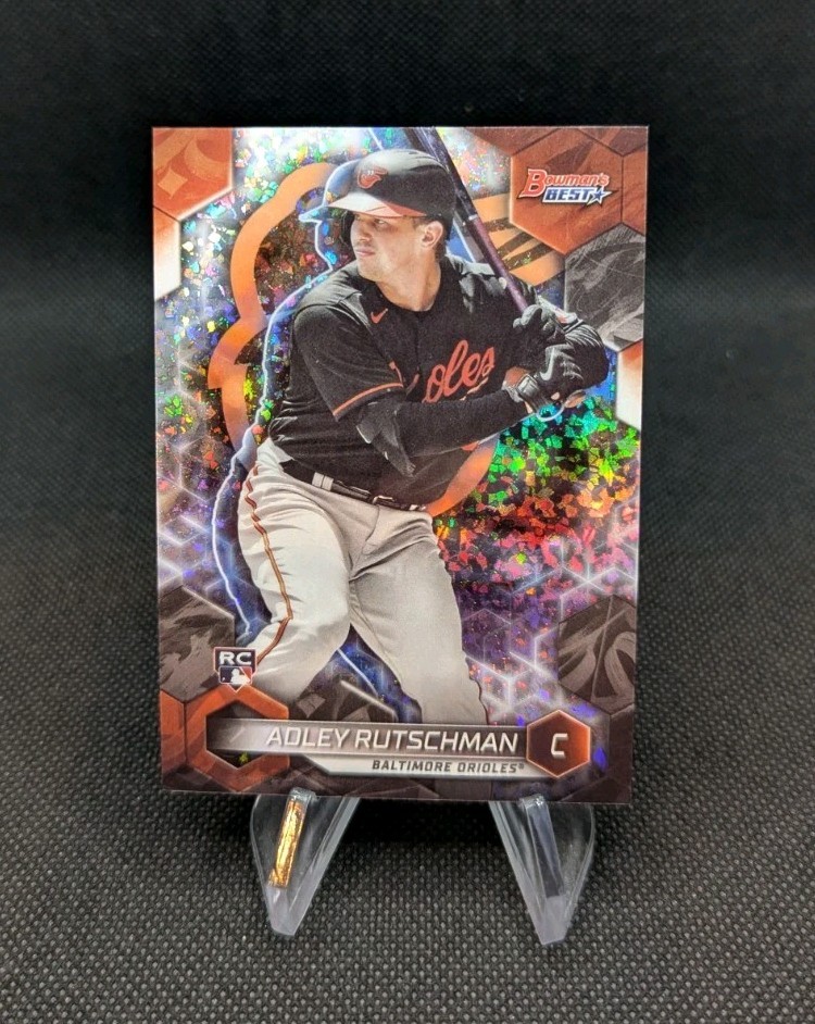 2023 Bowman's Best ADLEY RUTSCHMAN Rookie Mini-Diamond Refractor #'d /299 RC
