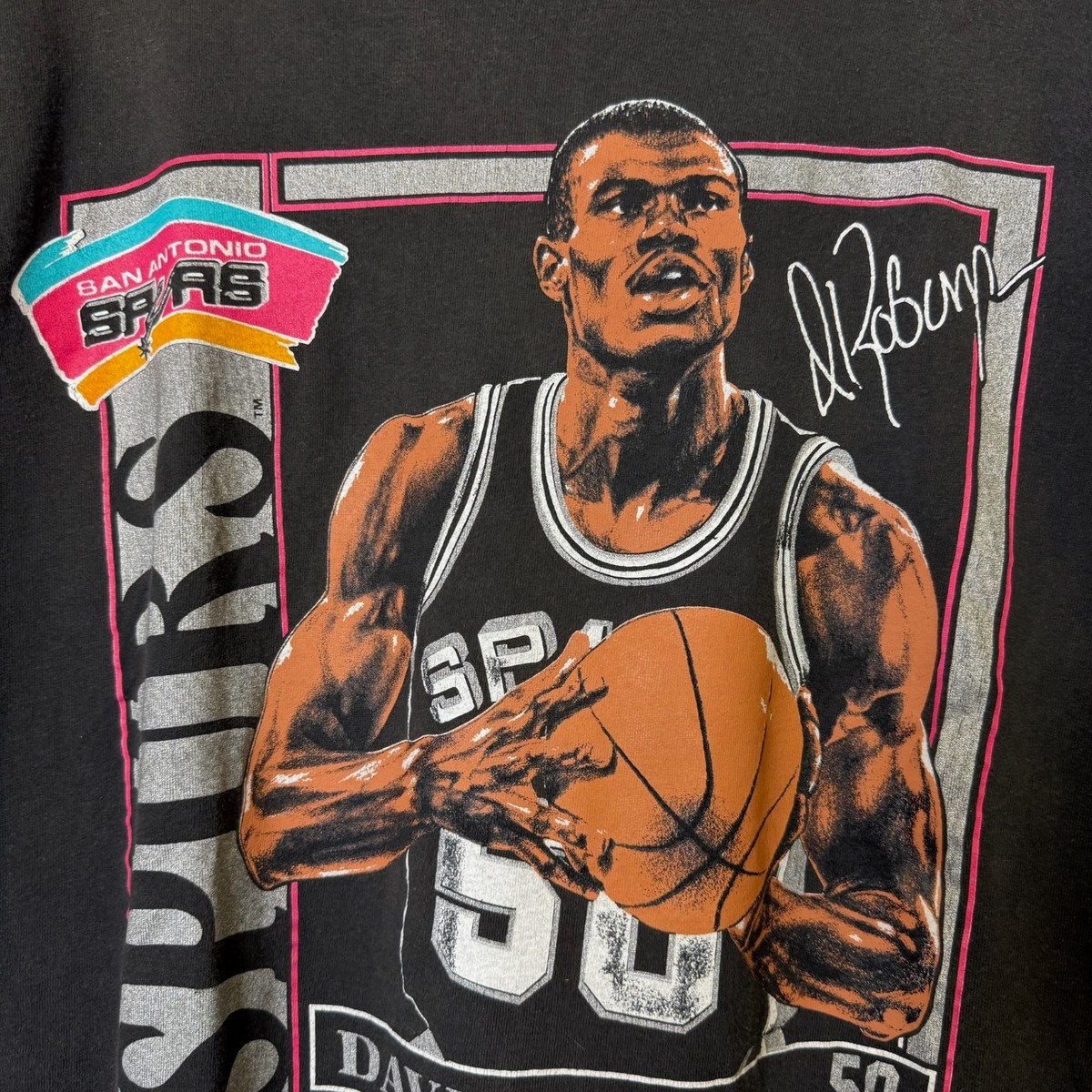 Vintage Nutmeg David Robinson San Antonio Spurs T-Shirt Sz XL 90s