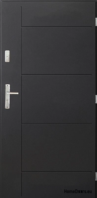 Porte extérieure porte d'entrée porte d'entrée en acier massif avec... - Photo 2/4