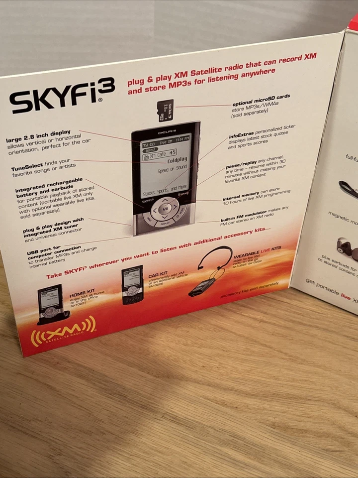 Delphi XM Satellite Radio SKYFi3 with Car Kit NEW SA10224 - Image 2 of 4