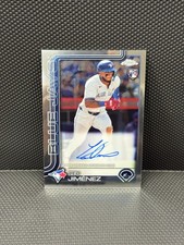 2025 Topps Chrome  Leo Jimenez Base RC Auto #RA-LJI Blue Jays