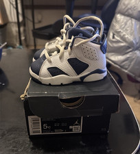 Jordan Air Jordan 6 Retro TD Toddler Sneaker White/Blue/Red US 5C