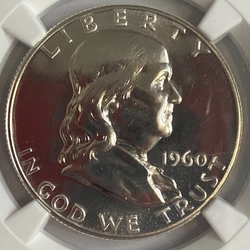 1960 - Ben Franklin Half Dollar - NGC PF67 Exact Coin Imaged