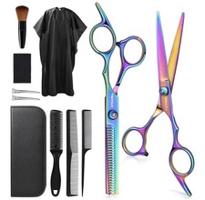 Hair Cutting Scissors Kits, 11Pcs Professional Haircut Scissors Kit