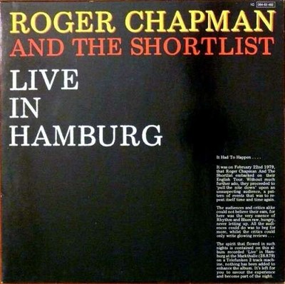 Roger Chapman And The Shortlist - Live In Hamburg LP Album Vinyl Rock 223732