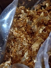 31.1 Grams , 1 TROY OZ. Gold Leaf Flake Large Flakes