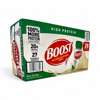 BOOST 20g High Protein Nutritional Drink Bottle, Very Vanilla 8 fl oz - 28 Count | eBay BOOST 20g High Protein Nutritional Drink Bottle, Very Vanilla 8 fl oz - 28 Count | eBay