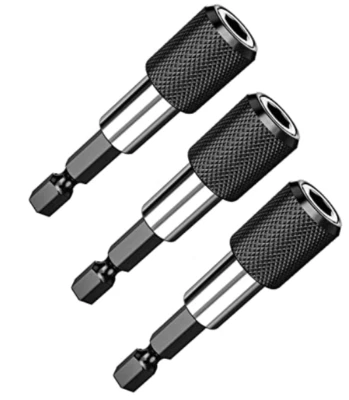 UNBRAND 3PCS 1/4" Makita DeWalt AEG Impact Driver Hex Drill Holder Screw Screwdriver Bit