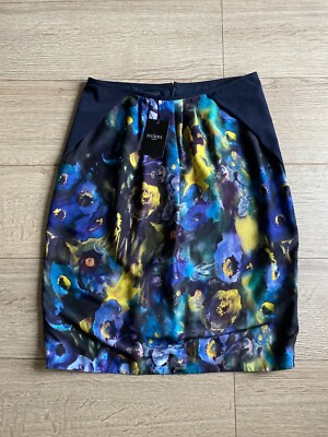 Hobbs Amelia Damen Aquarelldruck Smart Work Rock Größe 10 W28'' UVP 129 £