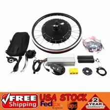 20 Inch Electric Bicycle Front Wheel Hub Motor E-Bike LED Conversion Kit 48V 1kW