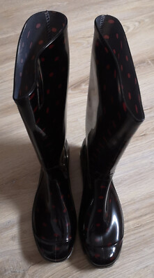 Gummistiefel Damen SEGUE Gummistiefel mit Rote Punkten Schwarz Größe; 40