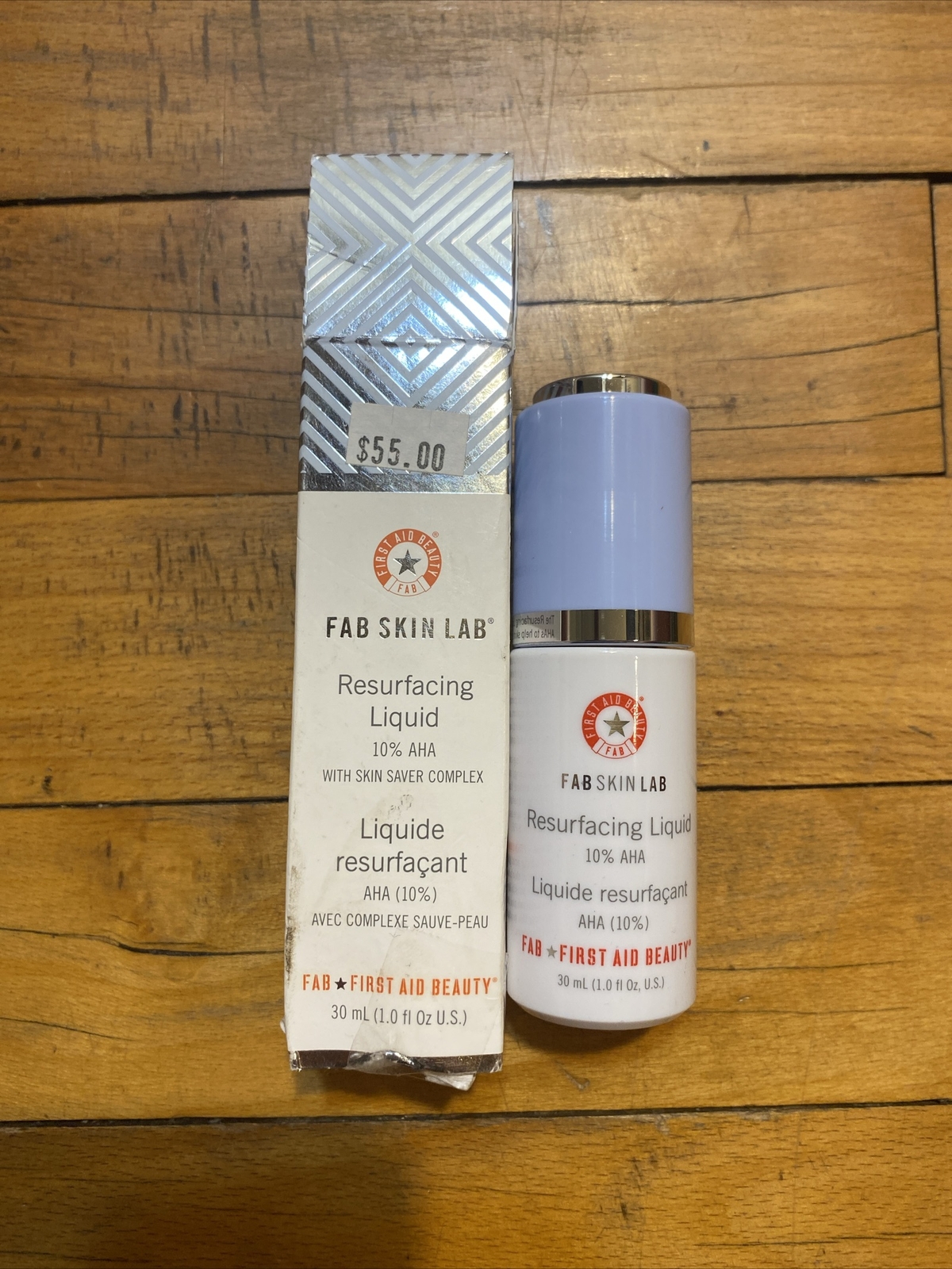 First Aid Beauty FAB Skin Lab Resurfacing Liquid 10 AHA 1 oz / 30mL NEW สถานีตำรวจภูธรทุ่งหลวง