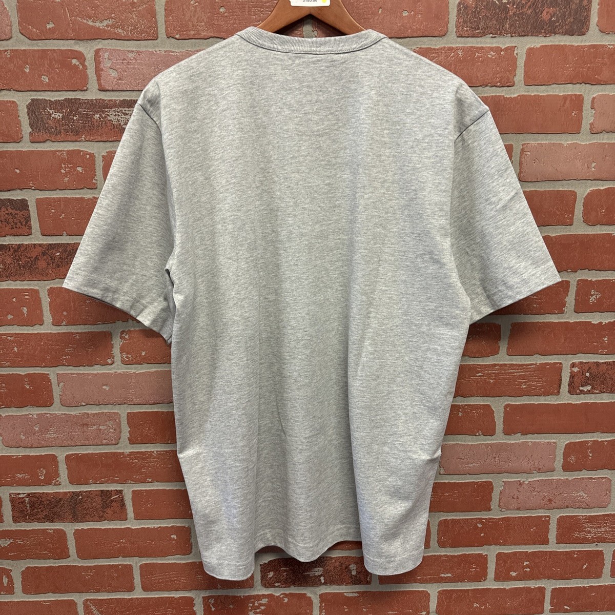 Helmut Lang Logo Short Sleeve T-Shirt Men's size M Gray Brand New