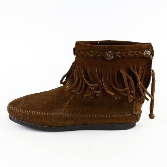 moccasin ankle boots with fur