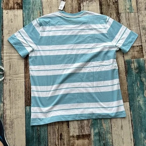 New large men’s old navy striped short sleeve pit 22.5 length 28.5 - Picture 2 of 3